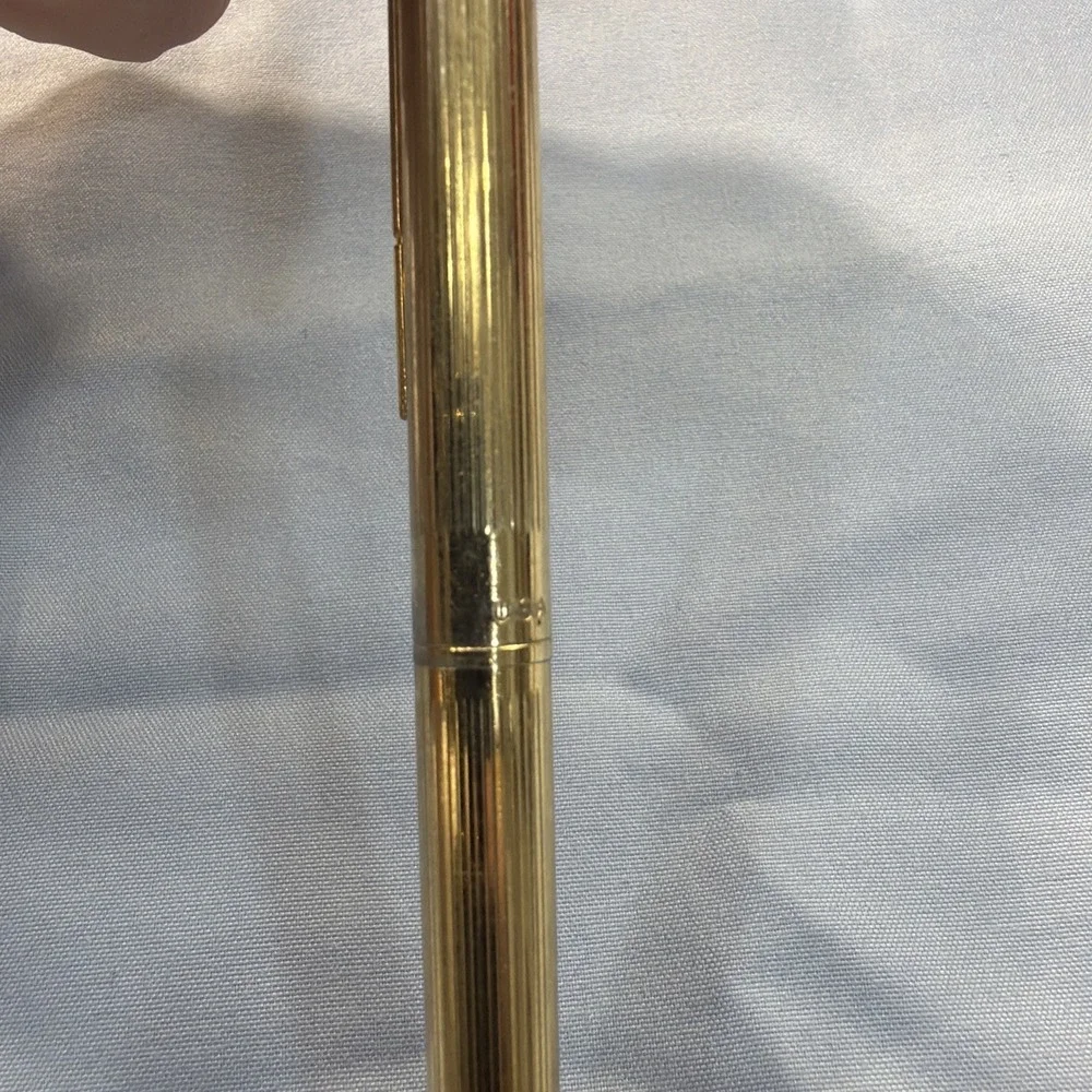 Paper Mate Pen Double‎ Heart • Gold Tone • Gold Tone Pencil With Eraser